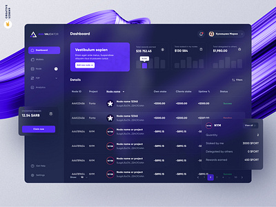 AAA - Crypto Dashboard app branding dashboard design illustration landing page logo typography ui ux web