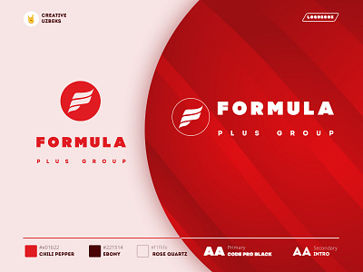 🚗Formula Group - Brand Identity branding color block logo logoflow typography