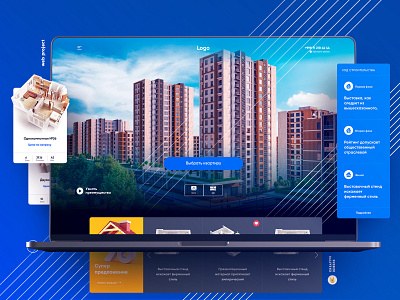 🏘New House | Homepage 360 blue buiding home house landing page ui ux vector web web design