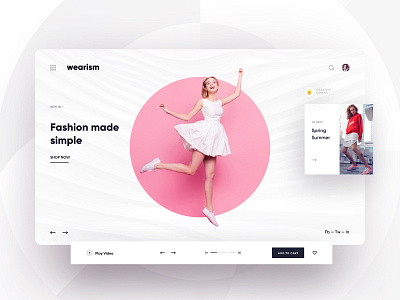 💁🏼 Big screen shopping page app design fashion design landing page onepage shopping shopping app typography ui web webpage website design