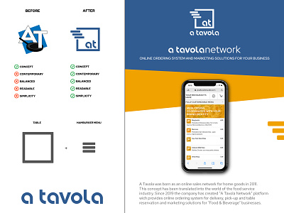 Rebranding-A Tavola behance project dribbble best shot graphic graphic design graphicdesign graphics logo logodesign logotype rebrand rebranding vector