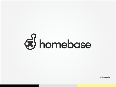 "homebase.io" — local-first software api atom base chain data datom dev developer development first github home link local localfirst logotype robot servers symbol