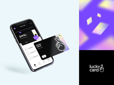 Lucky Card: Visual Identity brand card finance fingers crossed identity logotype visual