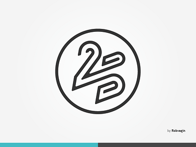 "2Bro" bro golden icon lines logotype monogram ratio two