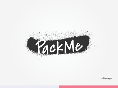 "PackMe" event goods logo marker pack paper party spray vibes