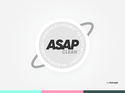 "ASAP Clean" asap clean label logo symbol