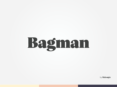 "Bagman" — Identity backpack bag case mall man market monogram negative shop symbol