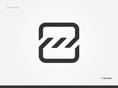 "ZEZMAN" — Symbol concept app development monogram negative plan stripe