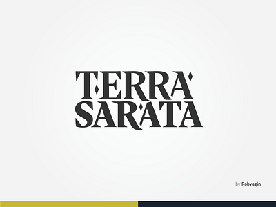 "TERRA SARATA" — Identity for wine classic rhombus serif wine wordmark