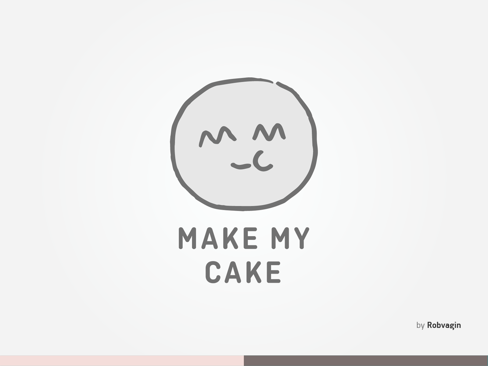 "Make My Cake" — Identity for Pastry cakes cute happiness japan minimalism monogram pastry smile