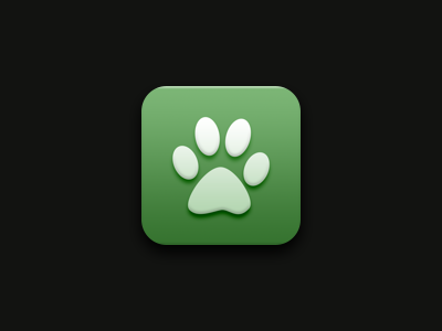 Wildlife Webcam Icon animals app clean green icon ios iphone nature paw print simple webcam wildlife