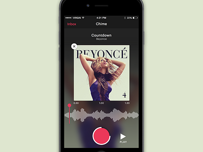 Music Snippet App app audio blur dark ios iphone music