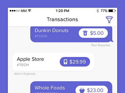 Shared Transactions - Finance App