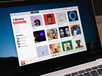 Apple Music for macOS albums app apple music itunes mac macos media music player