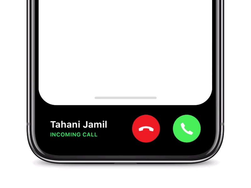 iPhone X OLED Concept bezel call clean interaction ios iphone minimal notification oled ui ux