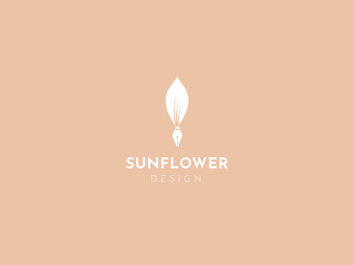 Sunflower Design Logo brand design branding logo design logotype organic