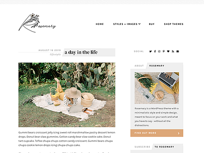 Rosemary WordPress Theme