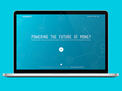 Marqeta.com (new landing page) developer fintech flat icons money payments responsive
