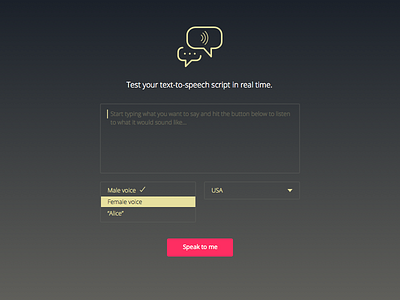 Text-to-Speech Interface