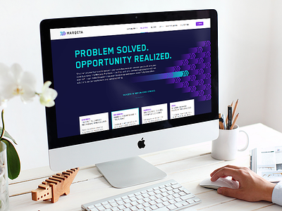 Marqeta 3.0 Solutions (Web) fintech foundation mobile payments platform purple responsive ui