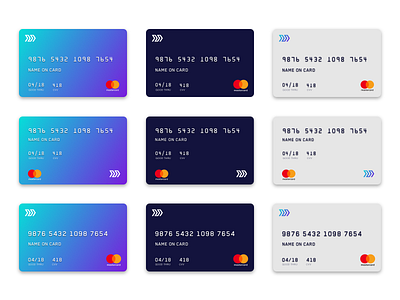 Virtual Card Mocks cards credit card dashboard digital wallet payments responsive tokenization tokens virtual card wallets