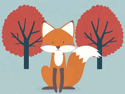 Foxy Friend animals cards character children cute fox foxy friend illustration nature stationery