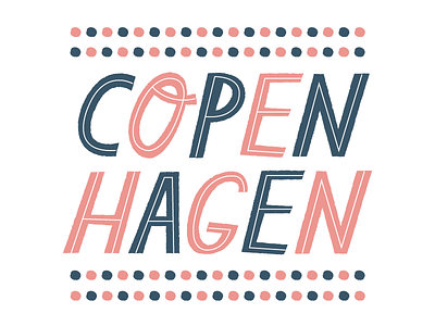 Copenhagen copenhagen display illustrated letters lettering letters typography