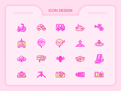 Icon Design design icon iconfont photo pink wedding