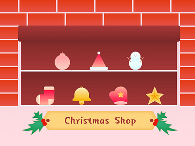 icon-Christmas Shop christmas icon illustration snowman ui web