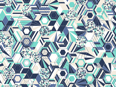 Core204 digital art estampa generative geometric geometry illustration pattern pattern design repeating vector