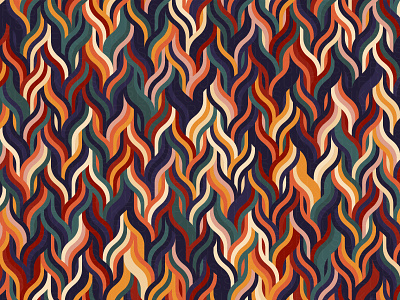 FireThread digital art estampa generative illustration pattern pattern design repeating thread vector