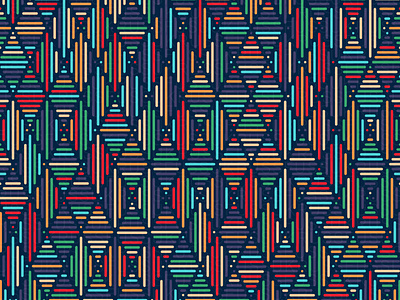 Stitch digital art estampa generative geometric pattern pattern design vector