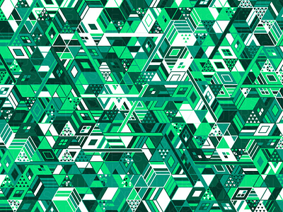 'NeoMint' Pattern estampa generative geometric geometry green mint pattern pattern design verde