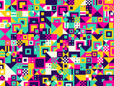 'Signal' Pattern digital art estampa flag generative geometric geometry illustration pattern pattern design repeating signal squares vector