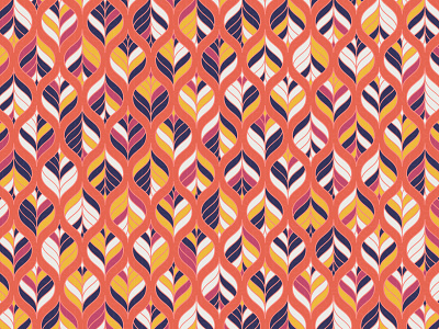 'August' Pattern autumn digital art estampa fall generative geometric geometry illustration leaf pattern pattern design repeating vector