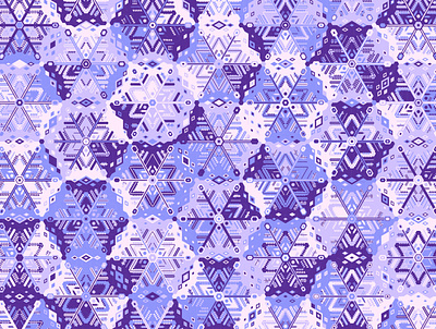 'QuietBlizzard' digital art estampa frost frozen generative geometric geometry ice illustration pattern pattern design repeating snow snowflake vector winter