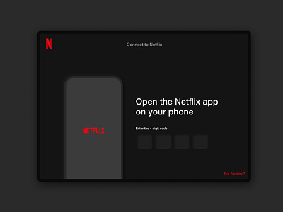 Netflix Login Concept