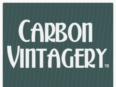 Carbon Vintagery Logo branding design illustration logo typography vector