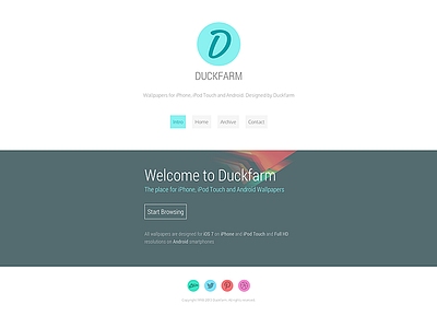 New Responsive Duckfarm css design html responsive retina web