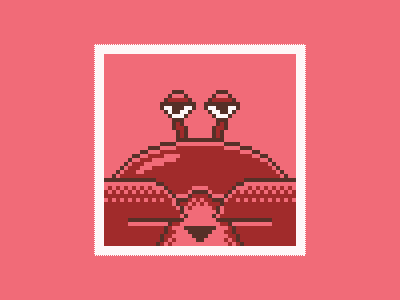 Crab crab pixel pixelart retro