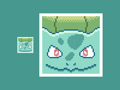 Bulbasaur green pixel pixelart pokemon