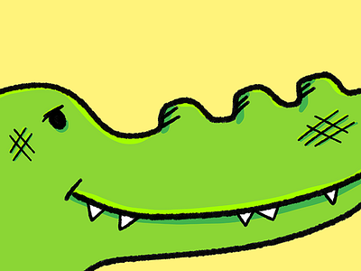 Smile Crocodile art backgrounds cartoon drawing illustration wallpaper