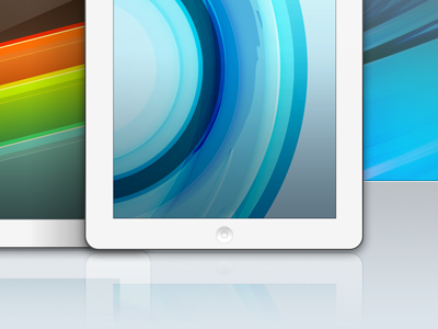 Preview for iPad Retina Pack 1 blue desktop illustration ipad wallpaper white