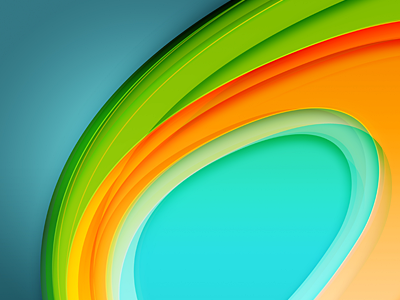 Warping art blue desktop green illustration orange vexel wallpaper