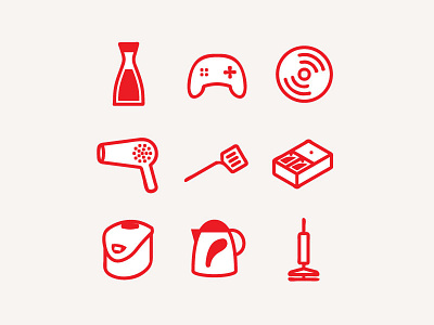 Seiyu Icons icon pictograms products wayfinding