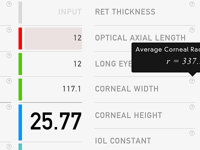 IOL Calculator ui