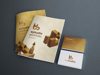 Studio portfolio book & card 2d 3d art book brand branding business card design freelancer graphic design magazine mockup portfolio product studio work