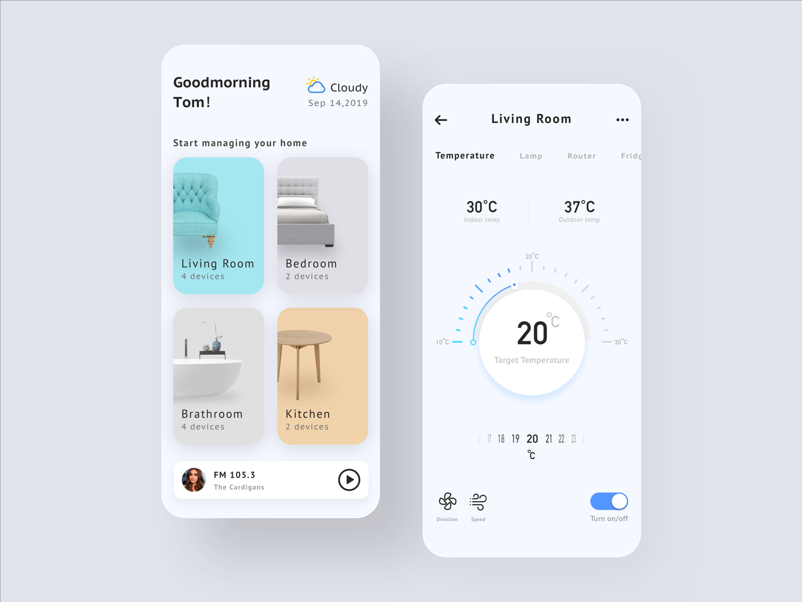 Smart Home by Wen Tao on Dribbble