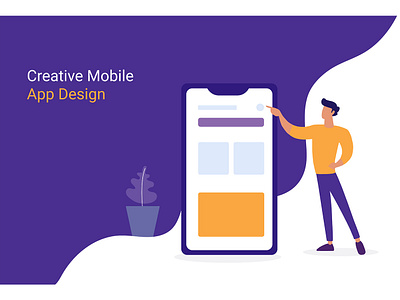 Creative Mobile App Design app creative design design designthursday illustration nmwdesigns ui vector
