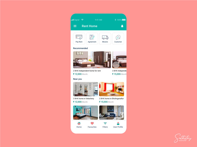 Rent home Products adobe aftereffect aftereffects animation creative design designthursday dribbble filter home house illustration mobile app mobile ui nmwdesigns product rent ui xd
